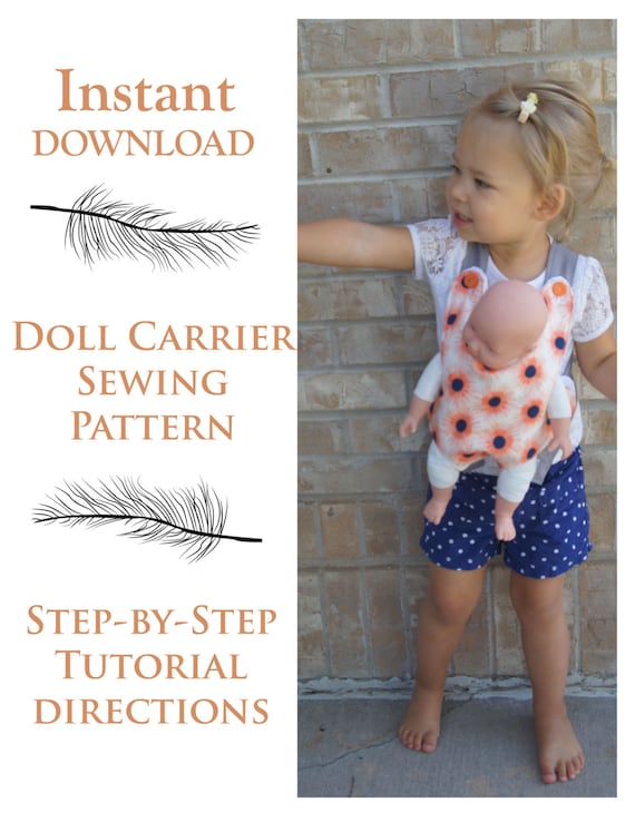 Baby Doll Carrier Sewing Pattern, Doll Carrier Sewing Tutorial, Sewing  Pattern, Instant Download -  Israel