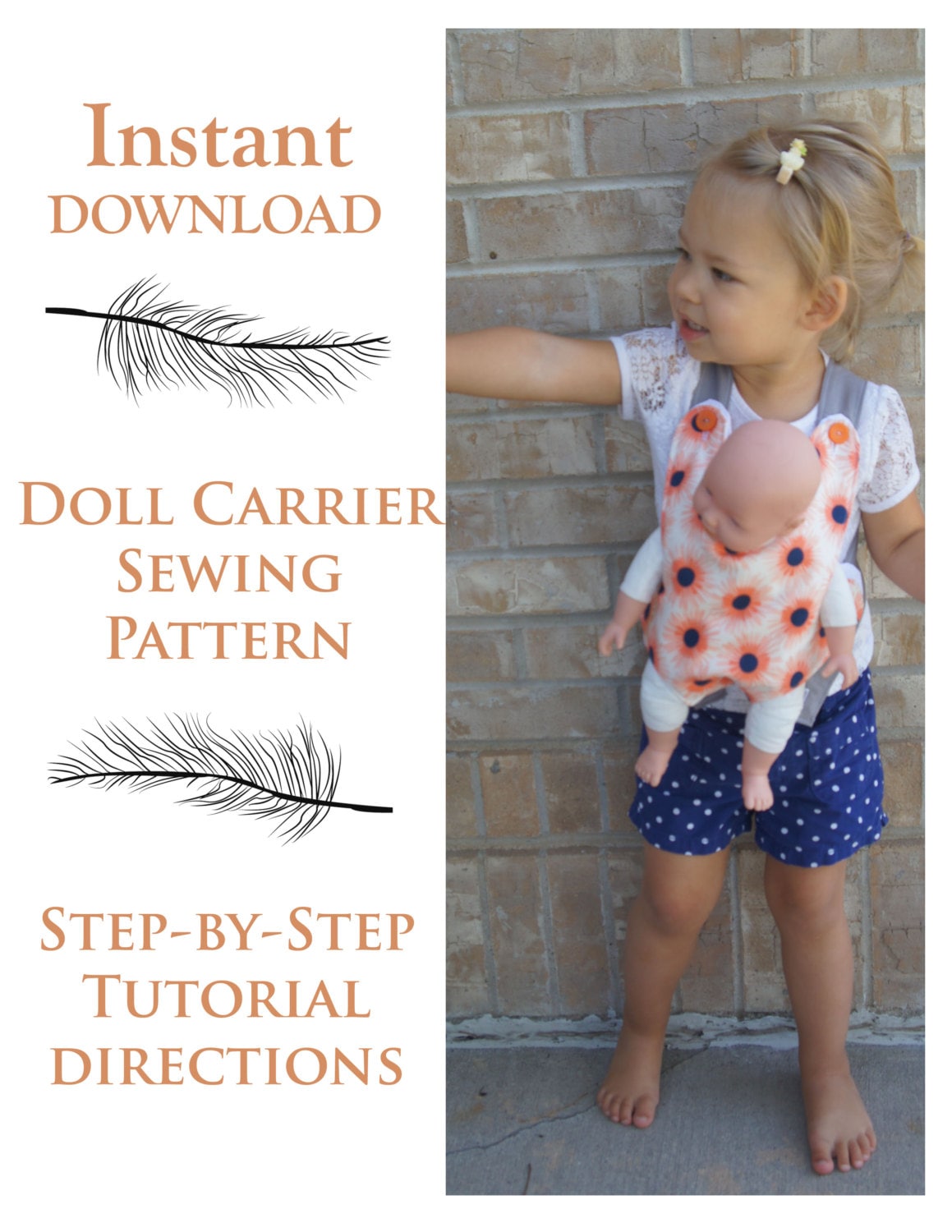 Baby Doll Carrier Sewing Pattern, Doll Carrier Sewing Tutorial
