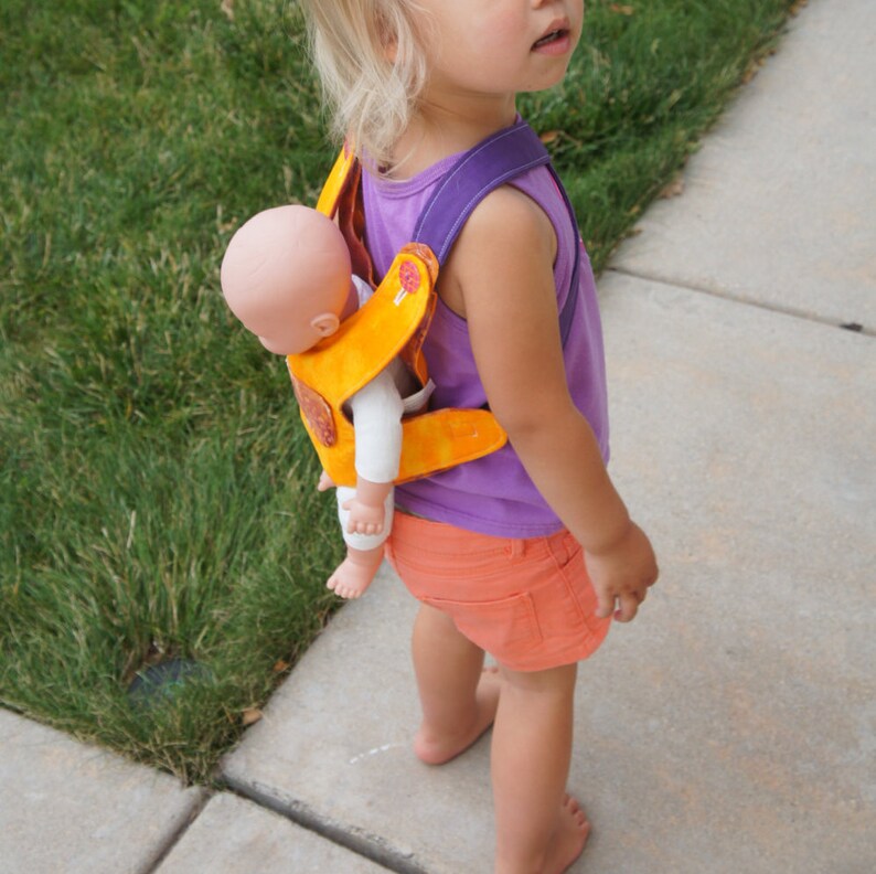 Doll Carrier Sling Backpack Kids Gift Etsy