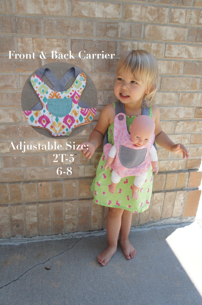 Baby Doll Carrier Sewing Pattern Doll Carrier Sewing Etsy