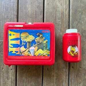 ALF ランチボックス サーモス レッド ヴィンテージアルフ1987 ALF ランチボックス サーモス レッド ヴィンテージアルフ1987[美