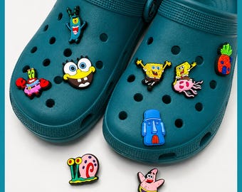 Ciondoli per scarpe a forma di personaggio giallo, popolari, adatti a scarpe stile zoccolo, ciondoli con simpatici personaggi dei cartoni animati, ciondoli per scarpe a forma di personaggio, popolari, di tendenza
