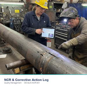 Non-Conformance Report (NCR) and Corrective Action Log | UK Engineering Template Excel Word | Odyssey