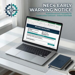 NEC4 Early Warning Notice Template | Editable Word EWN Form | UK Contract Admin & PM