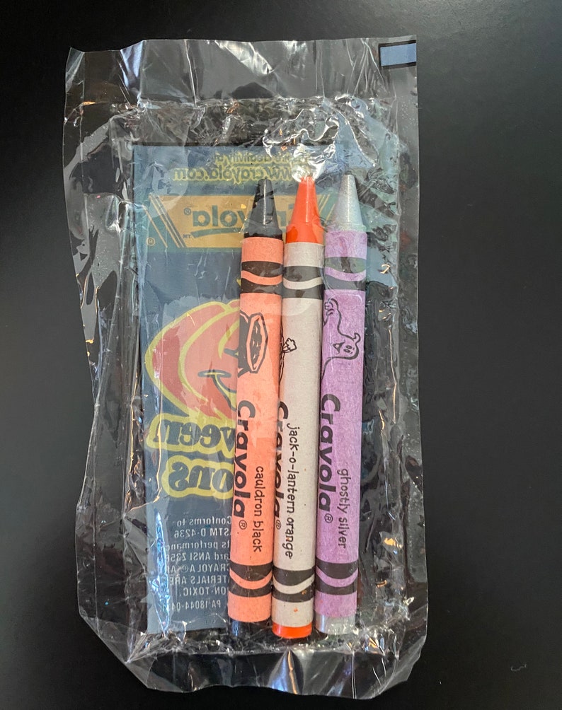 Vintage Halloween Crayola Crayons Etsy
