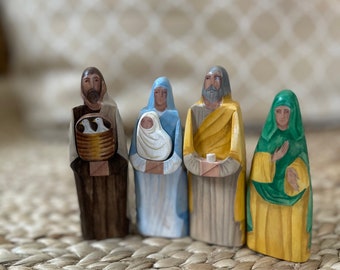 The Presentation of Jesus in the Temple - Wood Figures