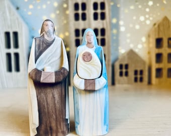 The Holy Family - Wood Figures