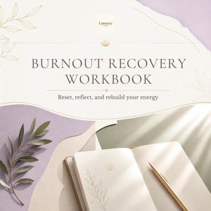 Burnout Recovery Workbook | Self Care Planner (Digital Download)