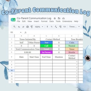 Co-Parenting Communication Log