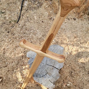 Made-to-Order Handcrafted Wooden Kingly Longsword Prop: Ash, Hickory, Oak Construction  Cosplay/Display/Toy
