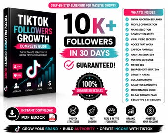 TikTok Followers 10K | Fast TikTok Growth | 1,0000 Followers  | Social Media Marketing | Digital Service Real Follower