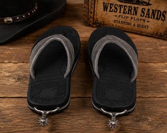 Womens Flip Flops with Spurs