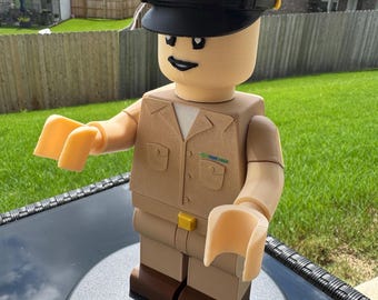 9” Lego-like Chief Petty Officer Figure – Military Collectible