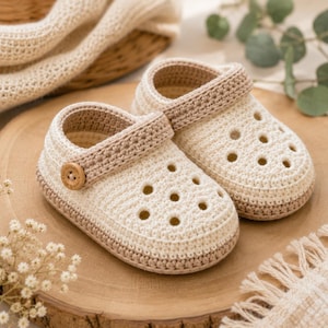 Crochet Baby Clogs Pattern | Beginner Booties Tutorial (PDF Download)