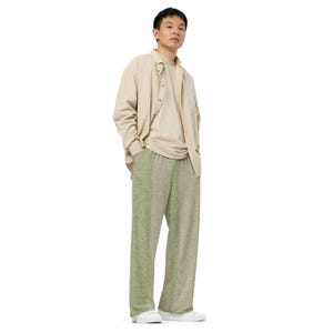 Pantaloni Linee Coreani Larghi Streetwear Unisex Wide-Leg Seoul Geo Lines Abbigliamento K-Pop Casual Baggy Moda Hongdae Geometrici Urban