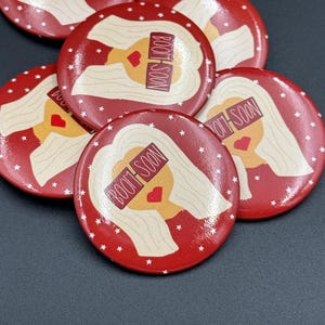 Buttons College Gameday pinback gift school spirit tailgate Oklahoma graduation gift custom Football Season illustrated