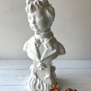 Vintage Italian Ceramic Boy Bust