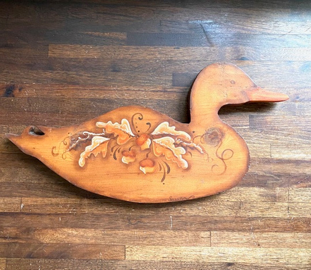 Vintage Wood Duck Wall Decor Etsy