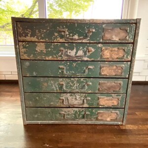 Vintage Industrial 33# Heavy Duty Steel Drawer Supply Cabinet