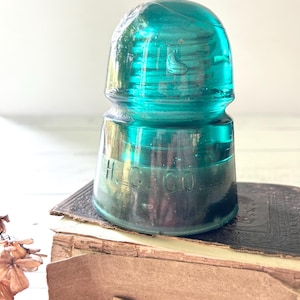 Antique Aqua H.G. Co. Telegraph Insulator