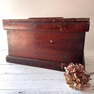 Antique Large Apothcary Wood Chest
