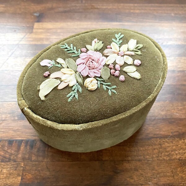 Vintage Velvet Trinket Box