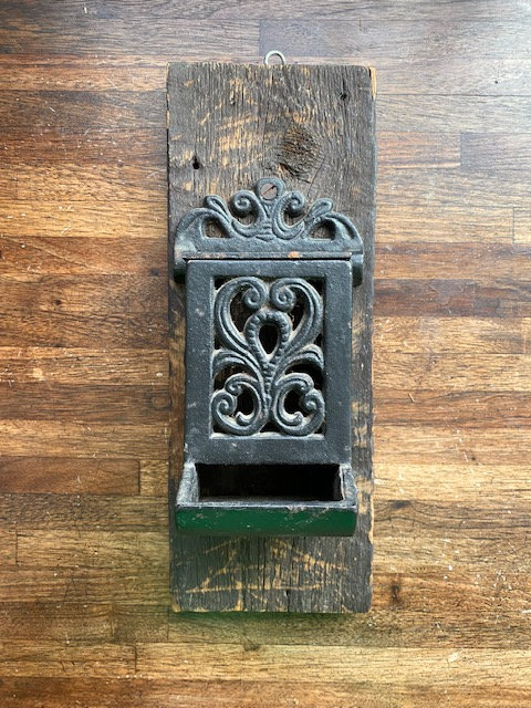 18+ Cast Iron Match Box Holder