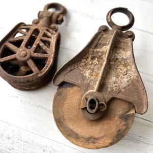 Antique Iron Pulleys