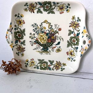 Vintage Mason England Ironstone Floral Platter