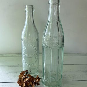 Antique Glass Soda Bottles