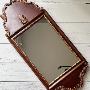 Antique Federal Style Wood Mirror