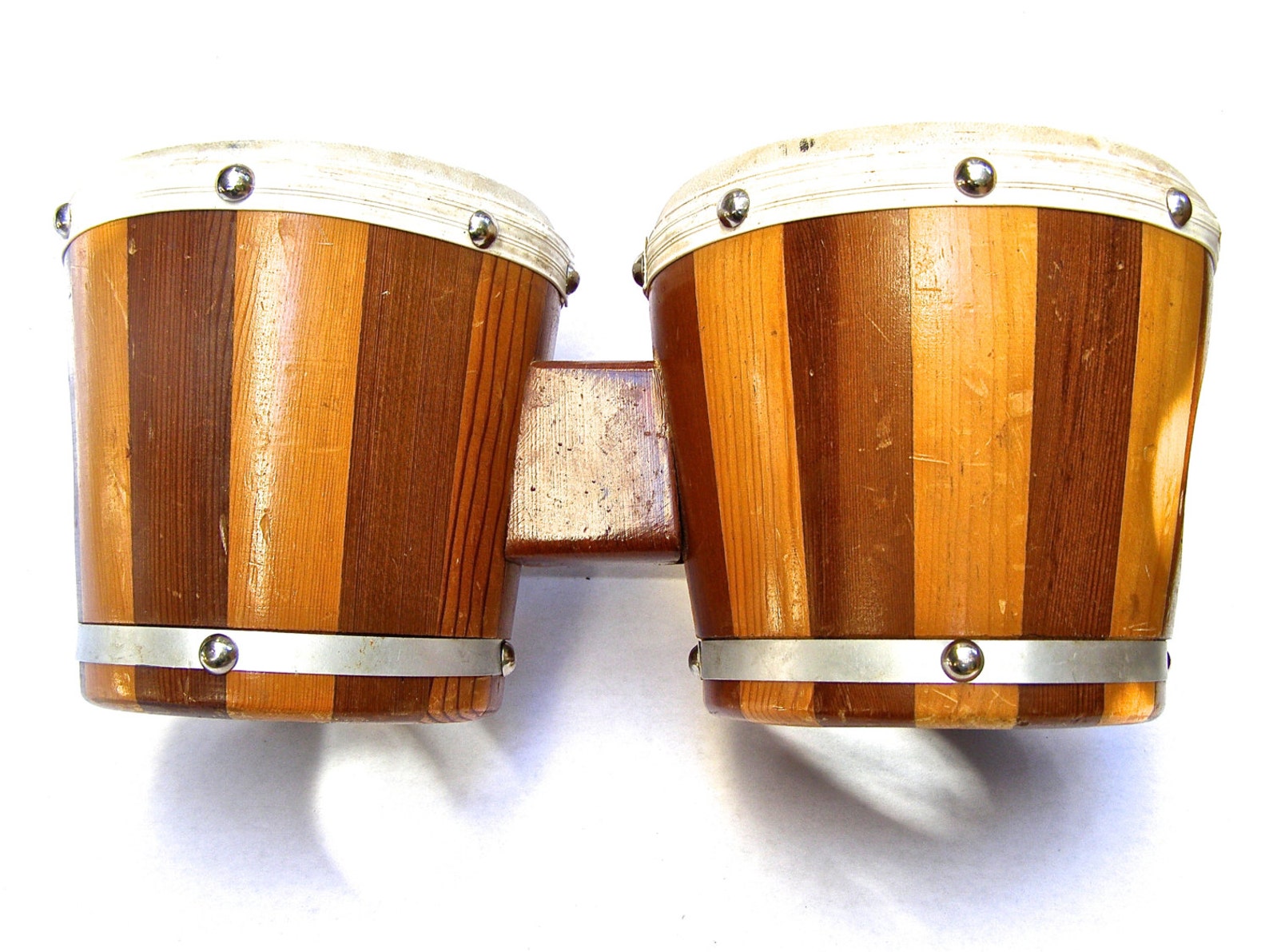 Vintage 1950s Bongos Wooden Bongo Drums Mexican Bongos Etsy