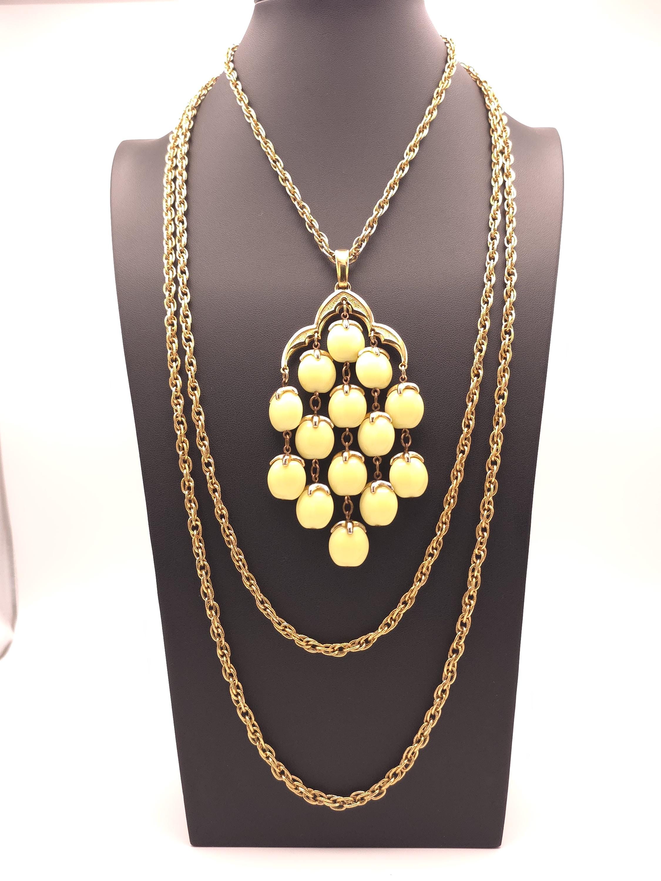 Vintage Multi Strand Trifari Necklace - Etsy