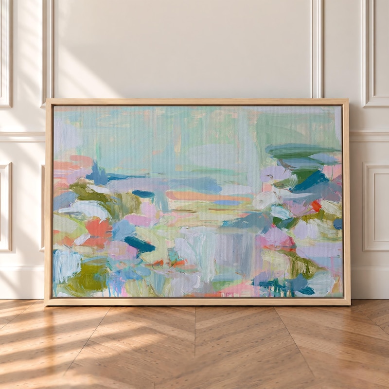 Pastel Abstract Landscape - Etsy
