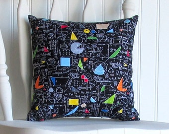 Math Equations - Small Throw Pillow - Math Geek