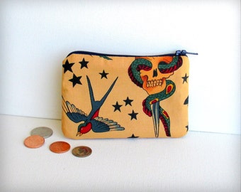 Old School Tattoo - Money Pouch- Rockabilly