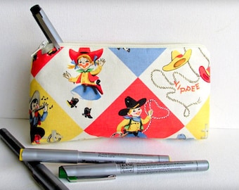 Wester Kids - Large Pouch or Pencil Case - ADORABLE