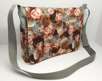 SALE - Canvas Messenger Bag - The Golden Girls - Thank You For Being A Friend