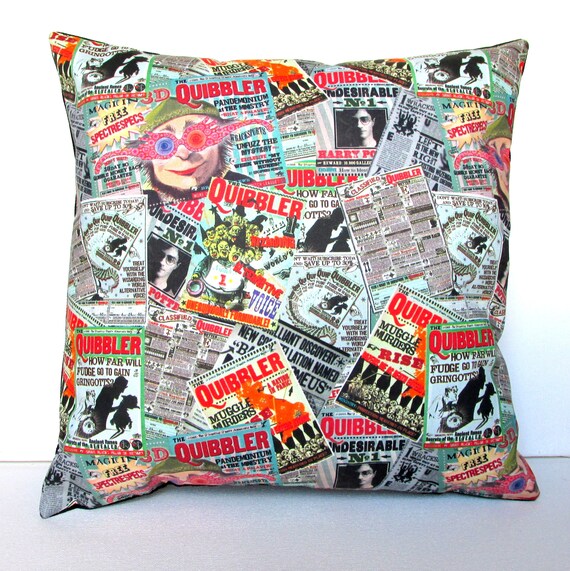 The Quibbler Harry Potter Small Throw Harry Potter Throw Pillow | Etsy