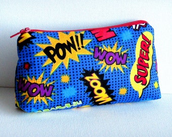 Comic Exclamations - Makeup Bag or Pouch - Typography