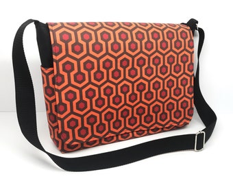 SALE- Canvas Messenger Bag - The Overlook Hotel - REDRUM