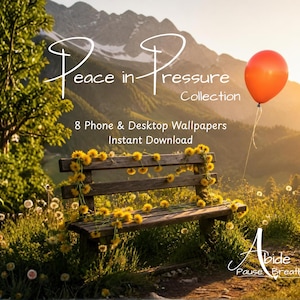 Christian Scripture Wallpapers | Peace in Pressure Collection (Digital Download)