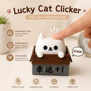 Llave de control remoto Lucky Cats para impresora 3D