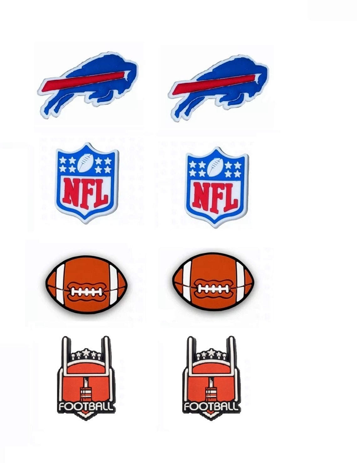 Football Team Croc Charms Sports Charms for Shoes Clogs Etsy