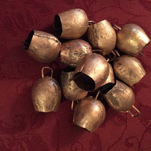 2-Inch Mongolian Style Tin Indian Bells -- One Dozen