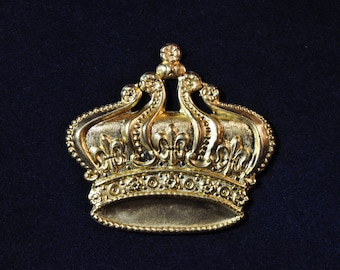 One Large Royal Crown Decorative Element SHIPPING INCLUDED