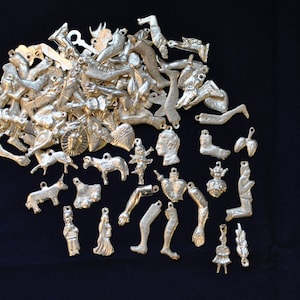 Milagros 100 Silver Assorted Milagros Miracle Charms (Expect Duplicates) SHIPPING INCLUDED