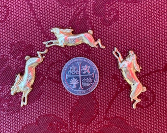 Three Rabbits On The Run Decorative Elements  SHIPPING INCLUDED