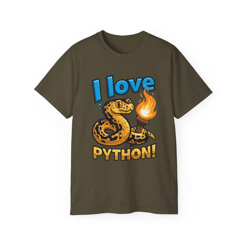 I Love Python T-Shirt | Programming coder tee | Funny Programmer Shirt | Coding Gift for Developers 画像 10