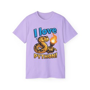 I Love Python T-Shirt | Programming coder tee | Funny Programmer Shirt | Coding Gift for Developers 画像 18